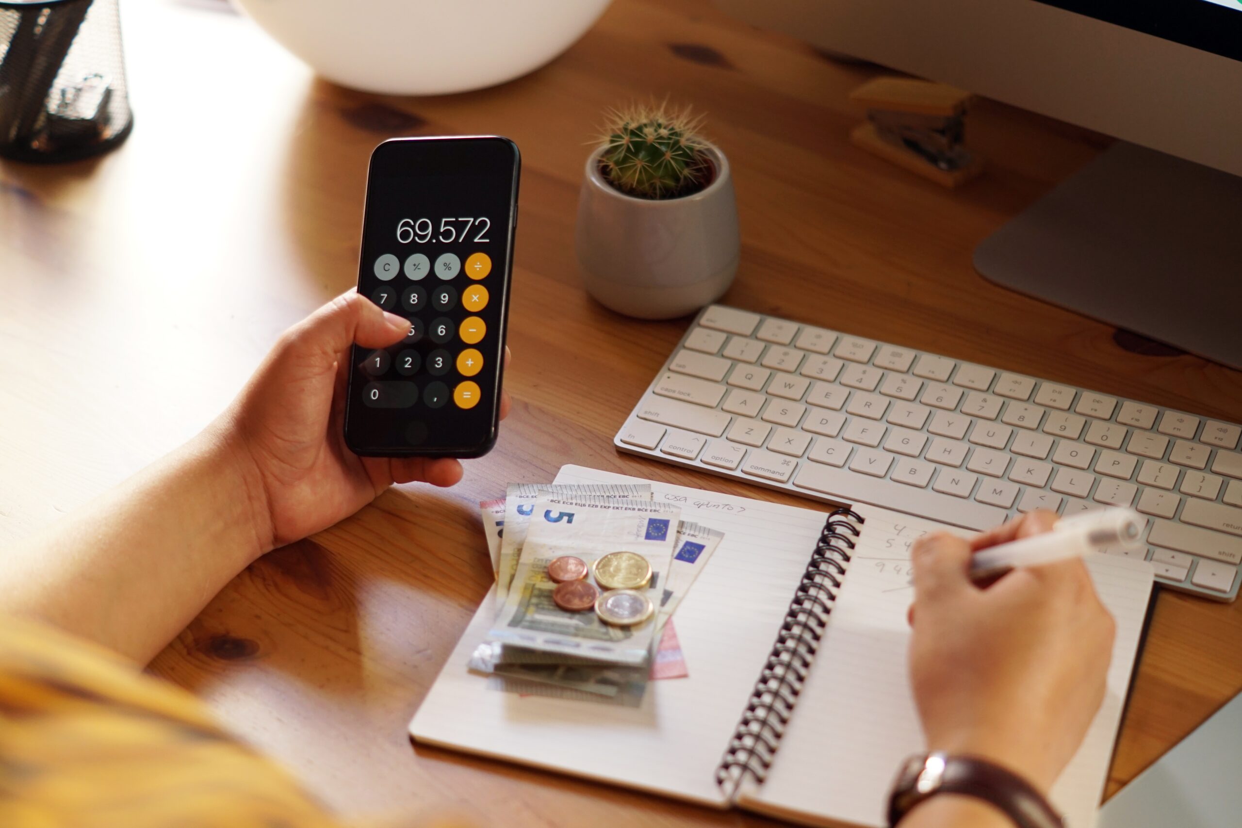 closeup-shot-entrepreneur-working-from-home-his-personal-finances-savings Home