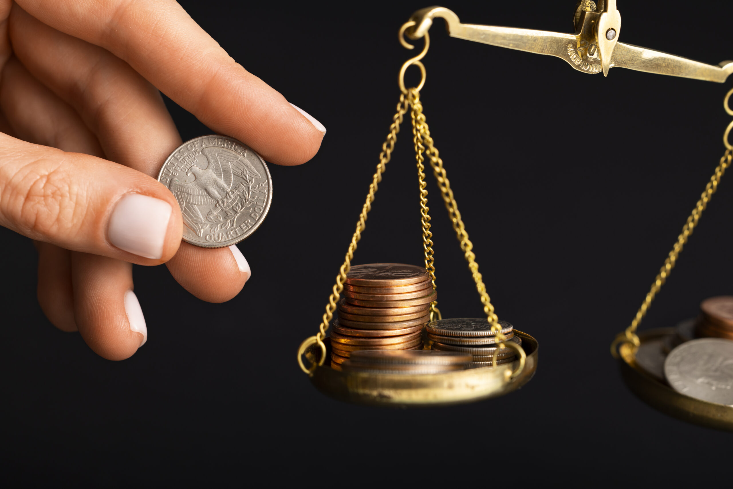 still-life-dollar-coins-scale Home